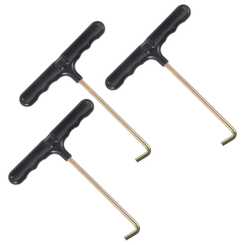 3 Pcs Shoelaces for Shoes Skate Hook Tightening Tool T-shaped Hooks Puller Tightener Pulling Shoe Laces