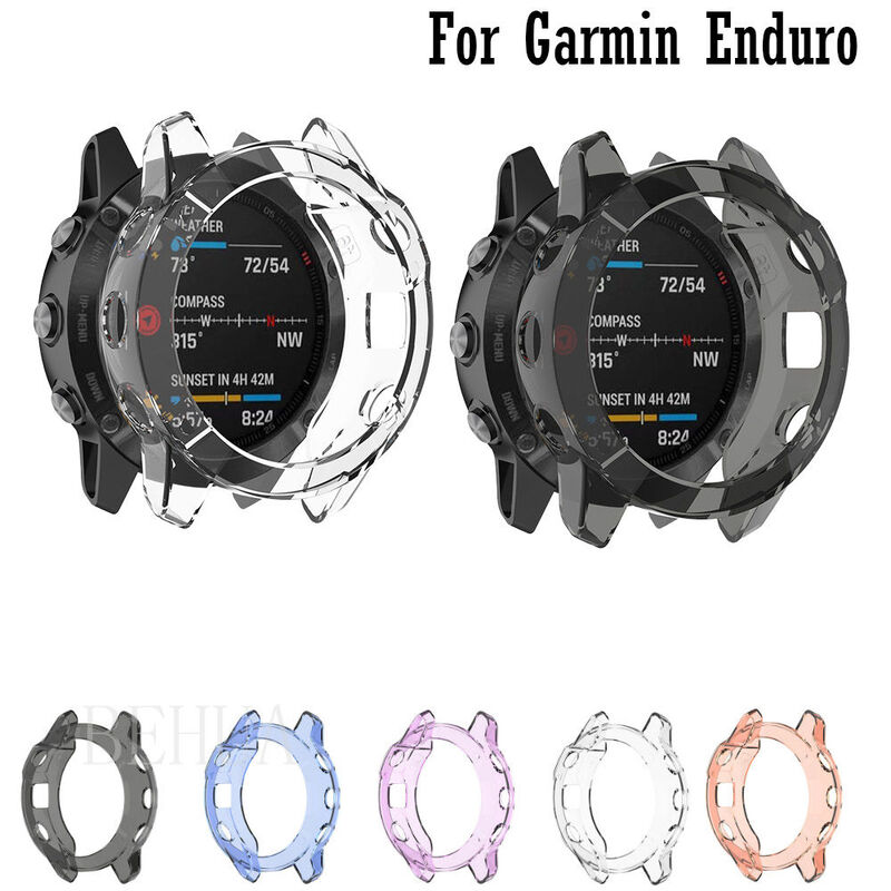 BEHAU Protective Case Cover For Garmin Enduro Smart Watch Replacement TPU Protector Protection Cases Shell Wristband Accessories