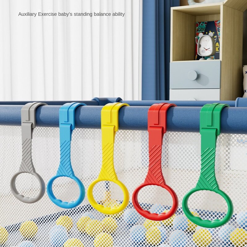 Kinderzimmer Ringe hochziehen Ringe für Babys lernen stehend bunte Babybett hochziehen Ringe Trainings werkzeug Kunststoff