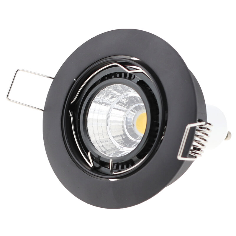 High Quality White/Balck LED Eyeball Casing Lamp Holder Spotlight Recessed Eyeball Downlight Casing Lighting Ceiling Lamp Casing