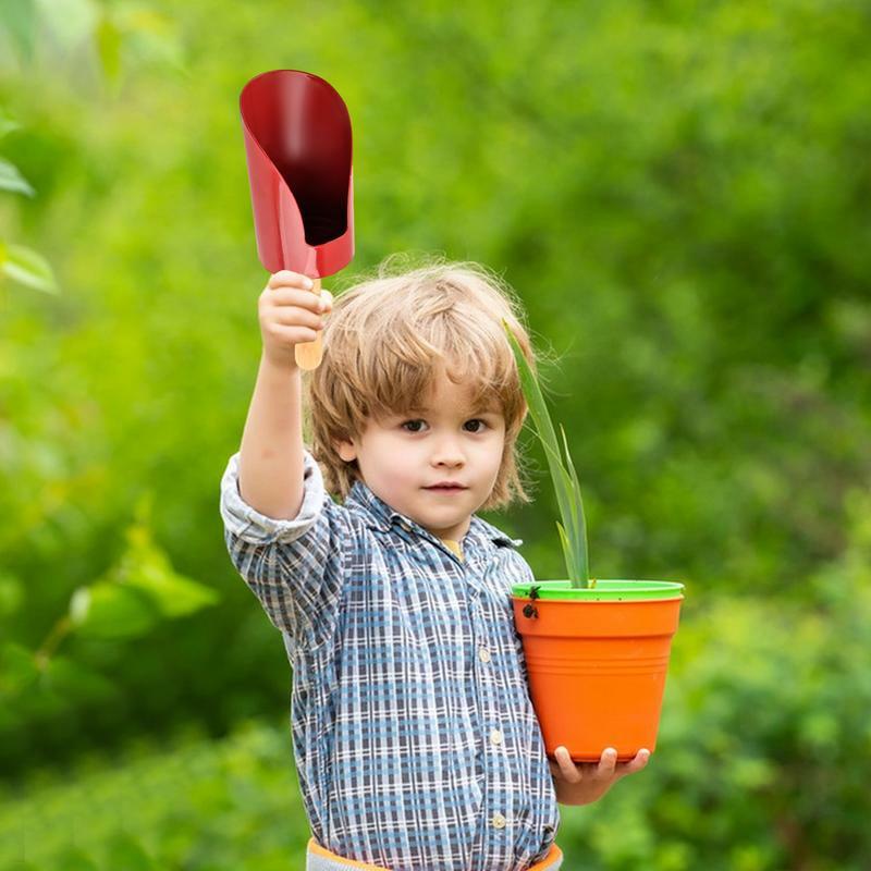 Садовый набор для детей, песочные игрушки, ручные инструменты, инструменты для рытья заднего двора, удобные маленькие садовые инструменты для посадки