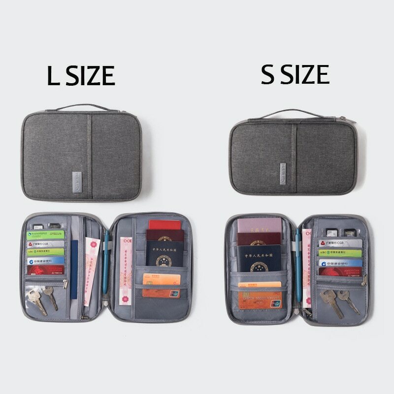 Oxford Travel Passport Wallet Waterproof Certificate Bag Retro Travel Storage Bag Creative Business Card Holder Accessories