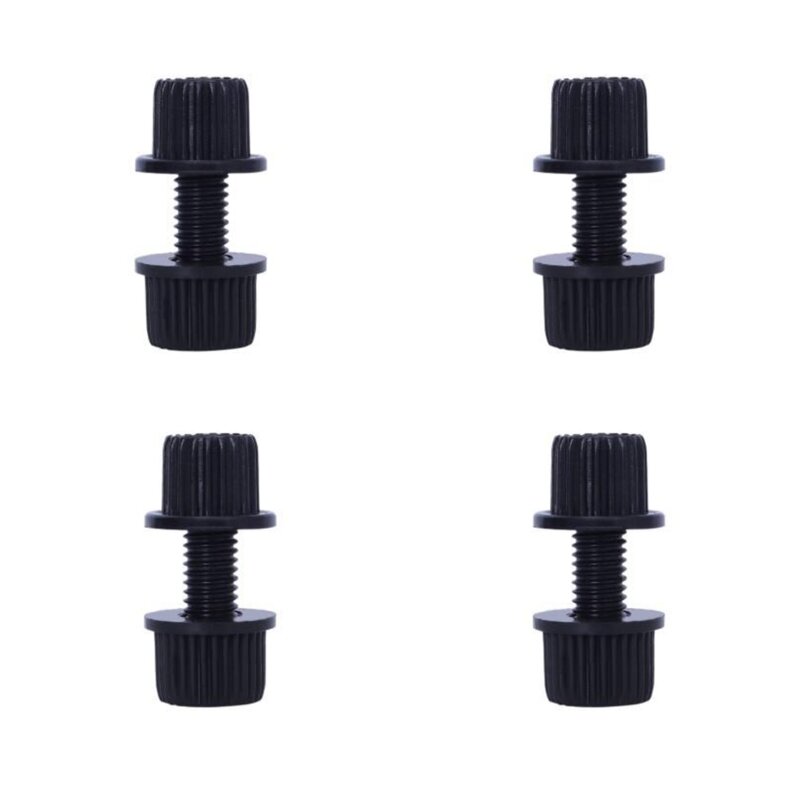 4pcs Durable Nylon License Plate Fasteners for Motorcycles Rustproof Screws Motorbike Mounting Hardware for Easy Install