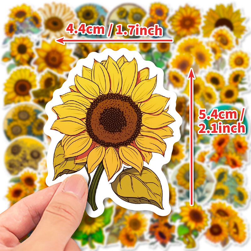 10/30/50pcs Cartoon You Are My Sunshine Sunflower Stickers Laptop Notebook Phone Suitcase Car Decoration Sticker Decals Kids Toy