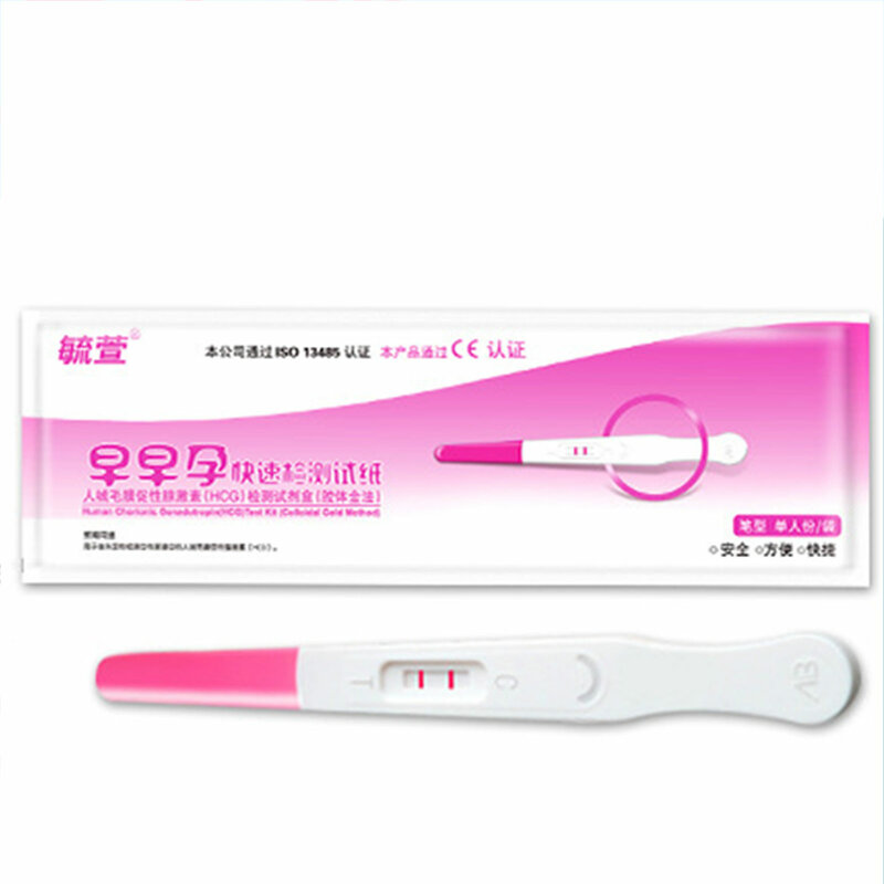20 قطعة HCG اختبار الحمل المبكر شرائط البول طقم قياس اختبار سريع القلم المنزلية أكثر من 99% دقة اختبار للنساء البالغات