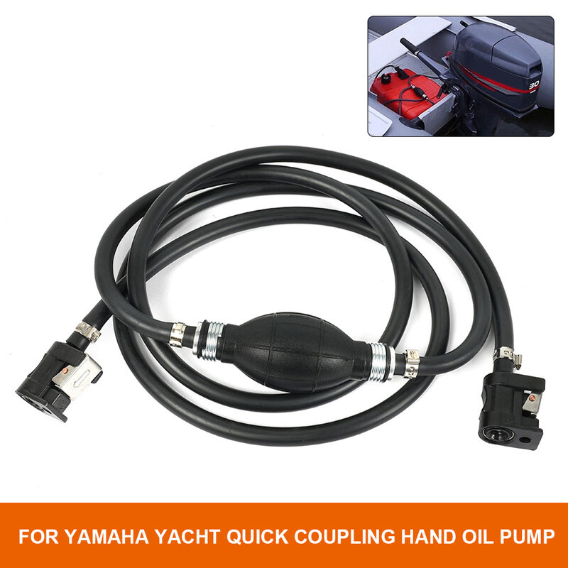 Hand Fuel Line with Quick Connector Handheld Gasoline Pump Manual Oil Siphon Pump Yacht Oil Transfer Pump for Yamaha Marine Boat