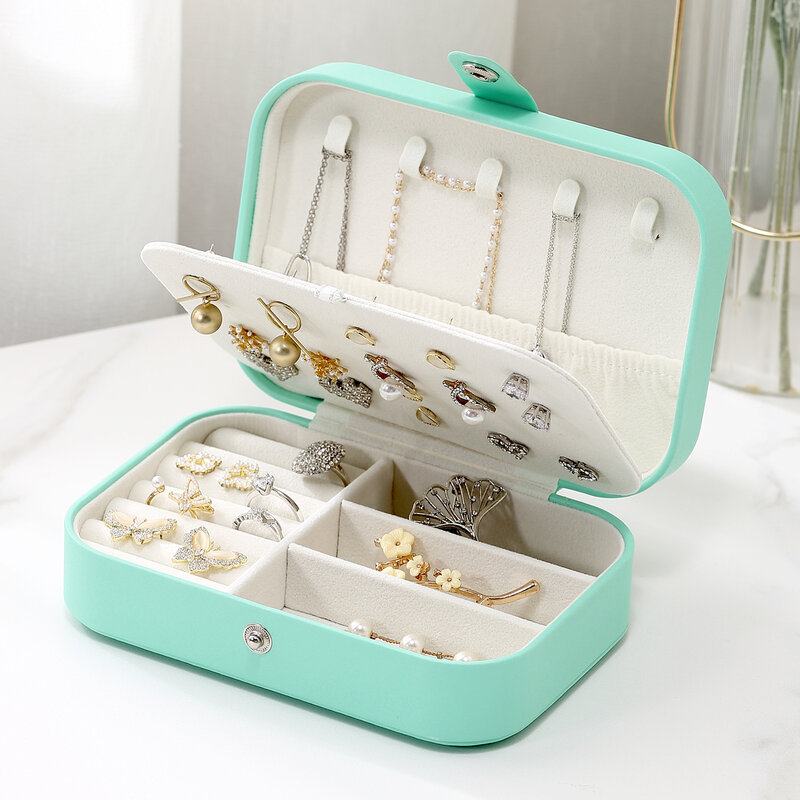 신상품 3 스타일 PU 저장 특이한 보라색 쥬얼리 박스 도매 창의적인 이동 가능한 여행 창고 박스 귀걸이 반지 케이스 로맨틱 상자