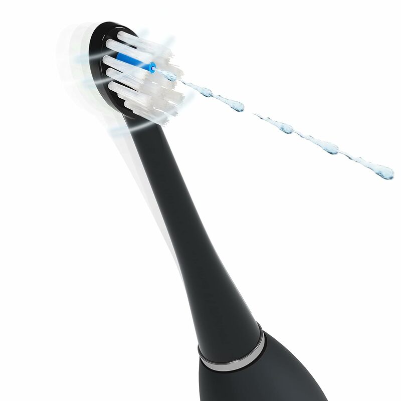 Waterpik-cepillo de dientes sónico Fusion 2,0 profesional, cepillo de dientes eléctrico y limpiador de agua, Combo en uno, negro