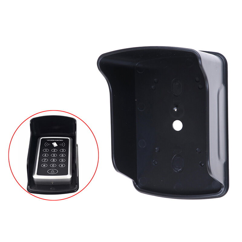 Wasserdichte Abdeckung für RFID Metall Zugangs kontrolle Tastatur Regenschutz schwarz