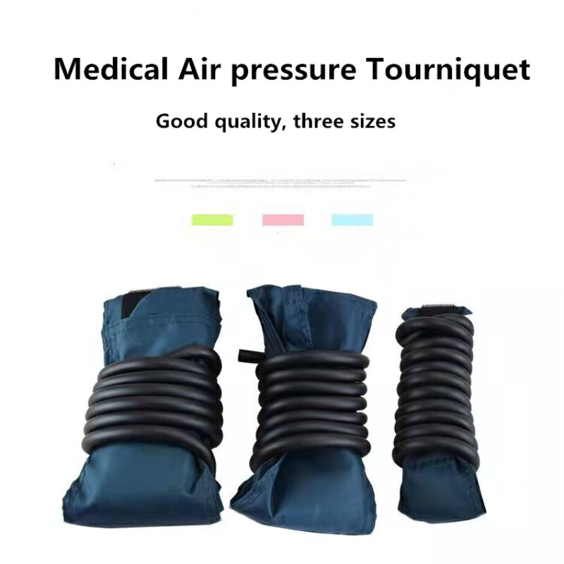 Torniquete de presión de aire inflable Manual para adultos y niños, cinturón de hemostato DE EMERGENCIA ortopédico, brazo con inflador
