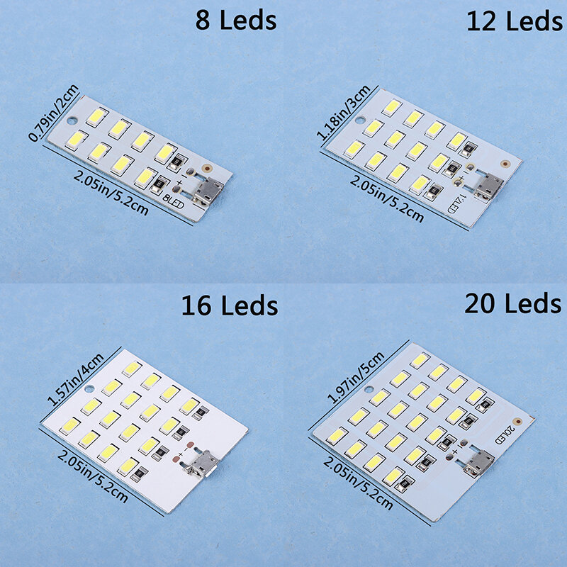 Cuentas de lámpara de alta calidad, 5730 SMD, 5V, 430mA ~ 470mA, Mirco 5730 USB, Panel de iluminación LED, USB, Luz De Emergencia Móvil, luz nocturna