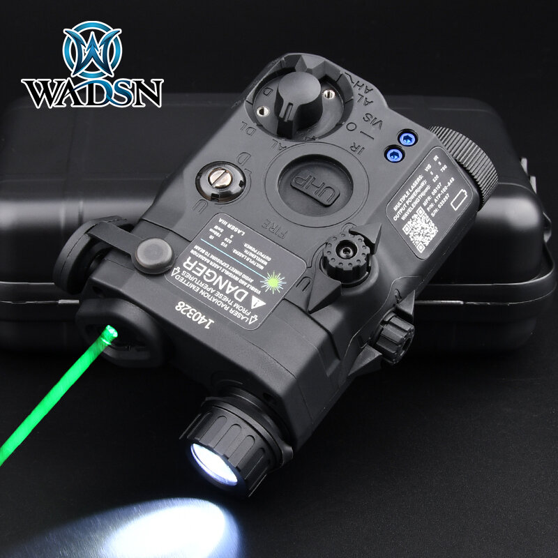 Wadsn-ponteiro laser para trilho picatinny, ponto vermelho, verde e azul, 20mm, ar15, acessórios lanterna, peq 15, peq-15