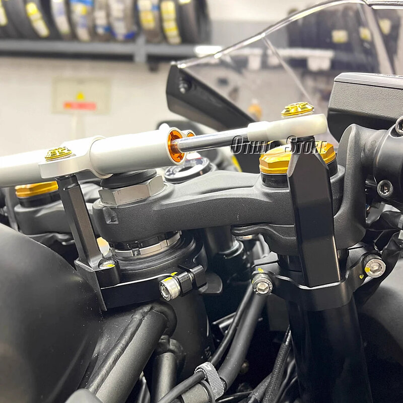 Soporte de montaje estabilizador para motocicleta, amortiguador de dirección para Kawasaki ZX-4RR, ZX4RR, ZX, 4RR, 4R, ZX-4R, ZX4R, 2023-