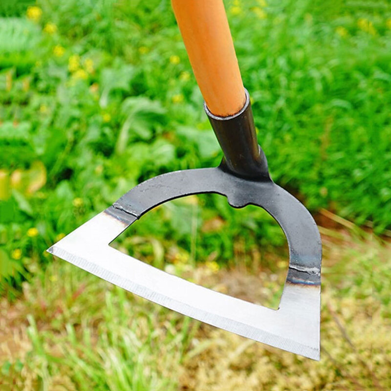 Handheld Hohl hacke verdickt Mangan stahl landwirtschaft liche Unkraut hacke Pflanzen Gemüse Gartenarbeit Lockerung Boden Jäten Werkzeuge