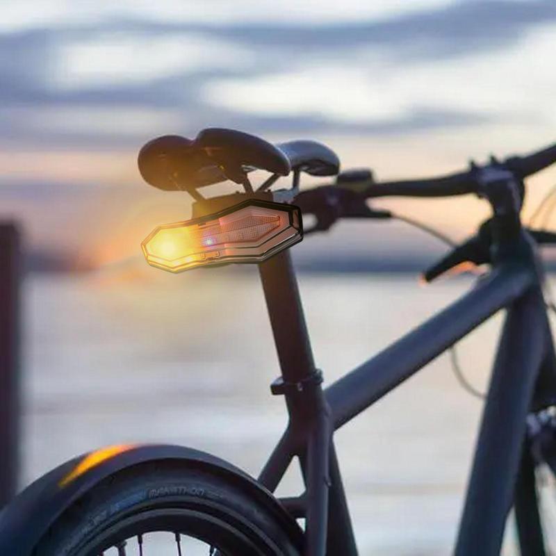 ワイヤレスリモコン付き電動自転車テールライト,5つの照明モード,サイクリングの安全性