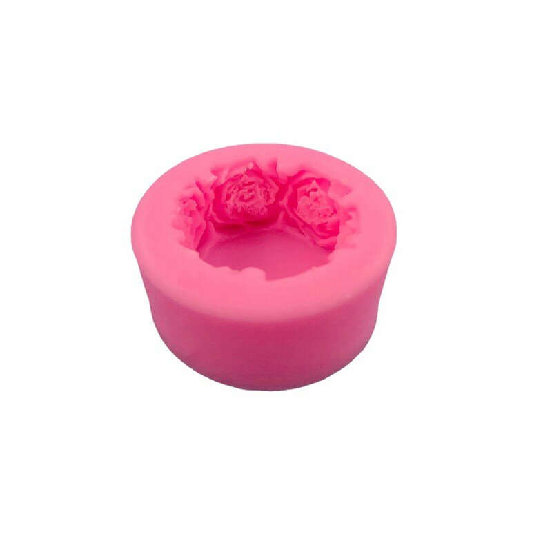 Rose Round Post Silicone Mold Fondant Cake Decoration Candy Pudding Dessert Chocolate Decorative Accessories Kitchen Baking Tool