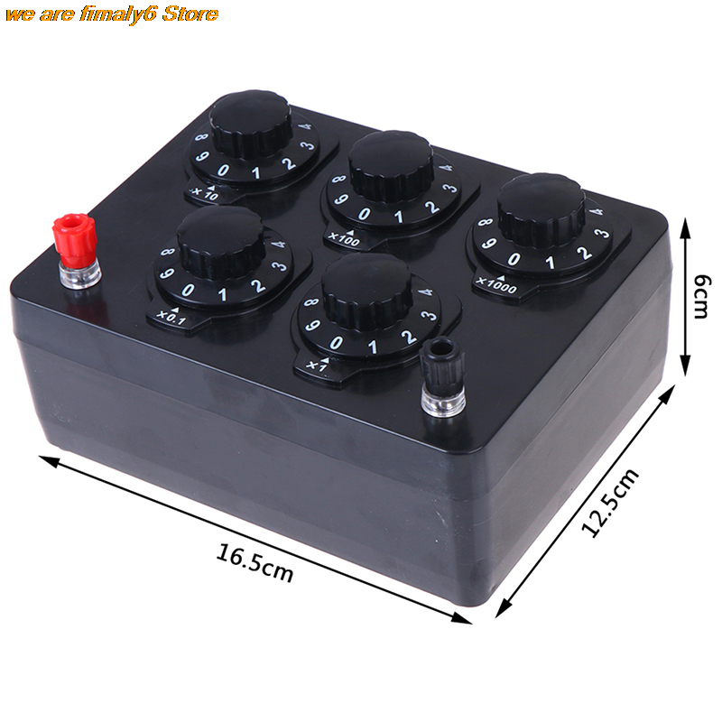 Коробка сопротивления для обучения, пятиступенчатый варистор для физических экспериментов 0-9999, инструменты для обучения физике средней и старшей школы