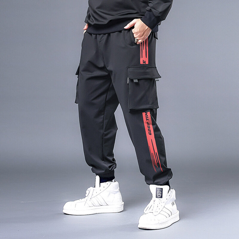 FJPlus Szie HX527-Pantalon cargo surdimensionné pour homme, jogging masculin, streetwear hip hop, grande taille 7XL, mode décontractée
