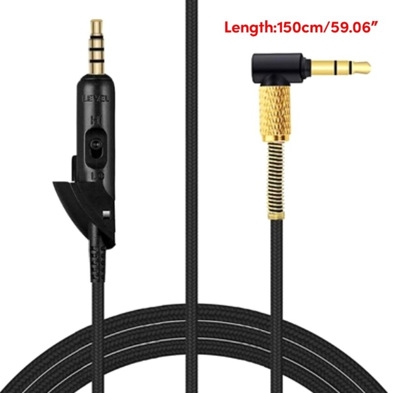 Kabel Headset Kawat 3.5Mm 3.5Mm untuk Earphone QC15 Kompatibilitas Universal 95AF