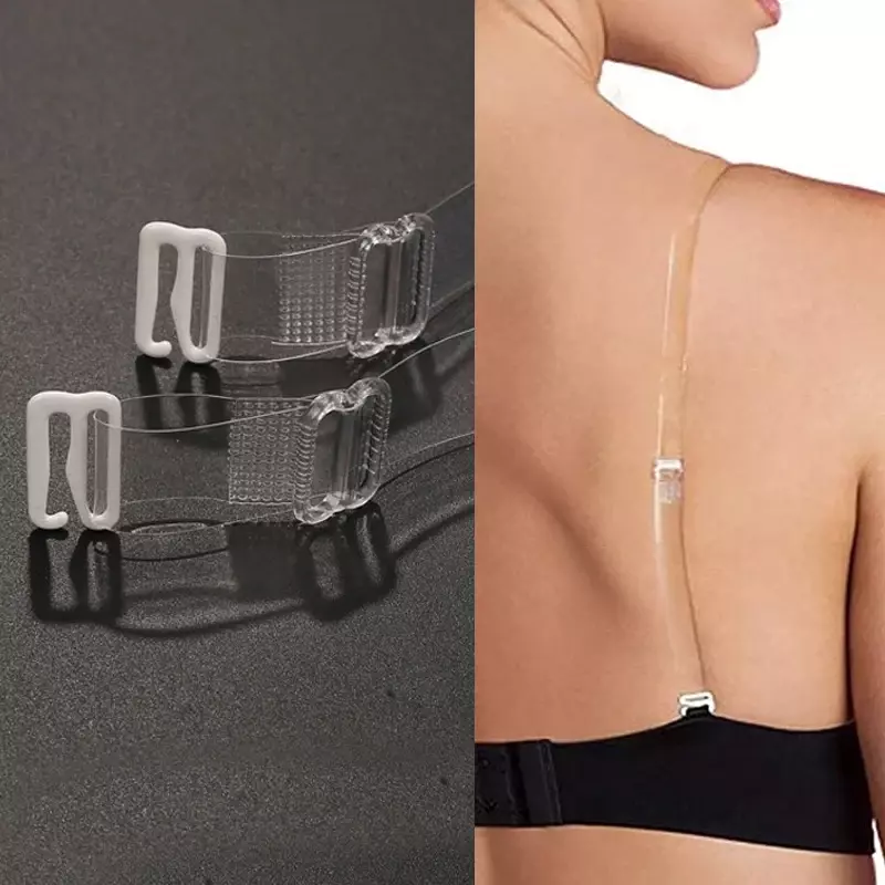 1/5 paia/set trasparente reggiseno fibbia cinture spallacci cinturino reggiseno in Silicone donne regolabili intimi accessori