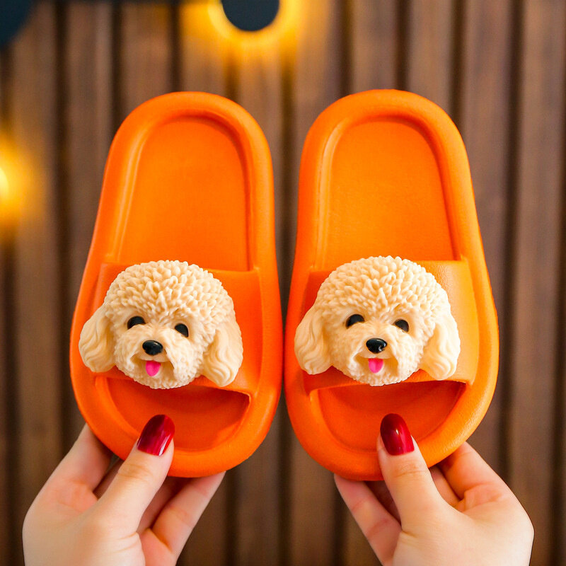 2021 nuove pantofole per bambini estate Indoor fondo morbido antiscivolo ragazze ragazzi adorabili Teddy bambini pantofole fresche genitore-figlio