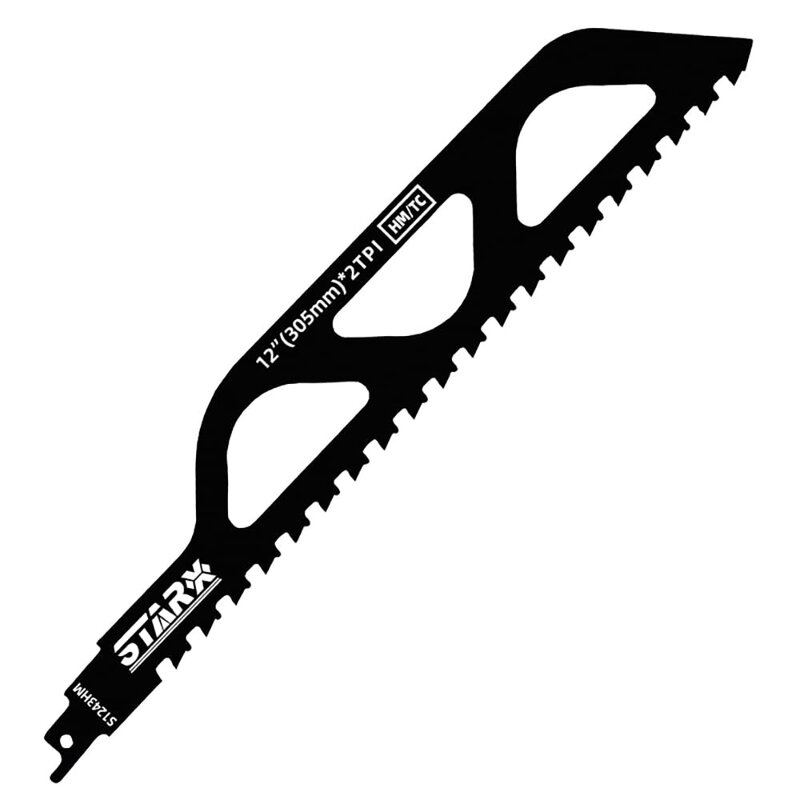 Reciprocating Saw Blade Carbide Tungsten Carbide Saw Blade for Cutting Porous Concrete, Fibre Cement, Brick 305mm/12inch