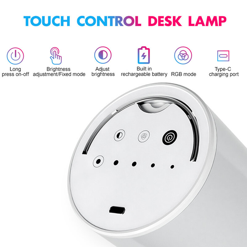 Tuya Wifi Smart Nachtlicht Fernbedienung Touch dimmbare Tisch lampen Musik Sync Umgebungs lichter Outdoor tragbare Camping Laterne