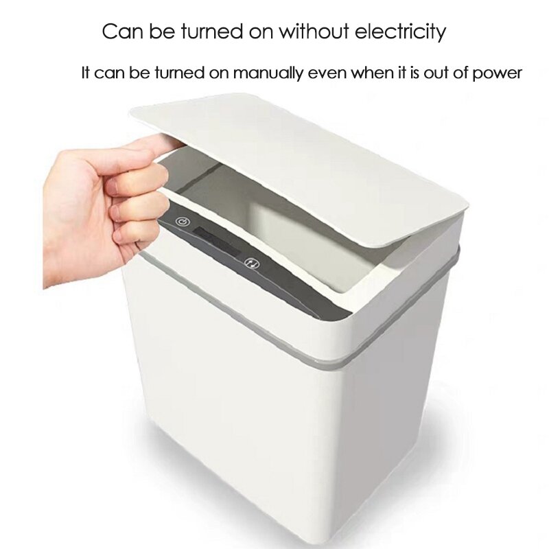 ถังขยะไฟฟ้าเซ็นเซอร์อัจฉริยะอัตโนมัติถังขยะในบ้านสำหรับในรถห้องครัวห้องน้ำ