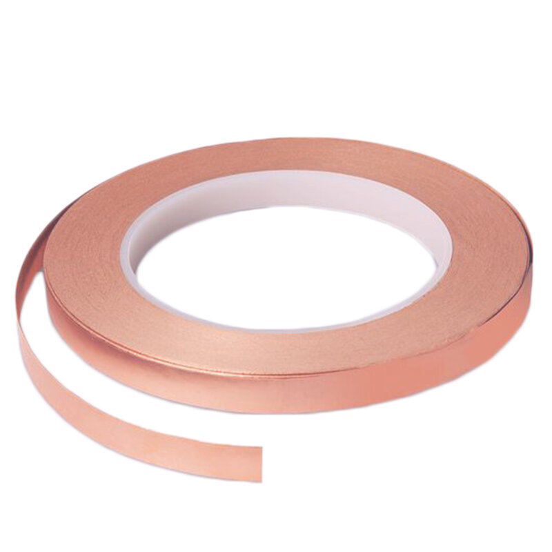 Tira de cobre puro T2 para empresas y proyectos de bricolaje, longitud 5/10M, espesor 0,2/0,3/0,4mm, ancho 7/10/15/20/25mm