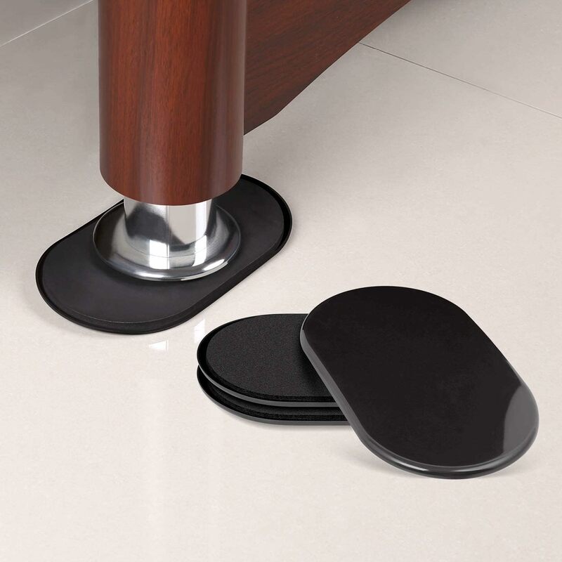 8PCS Furniture Leg Slider Pads Anti Scratch Easy Move Heavy Furniture Thickened Moving Pad Anti-Abrasion Floor Protector Mat