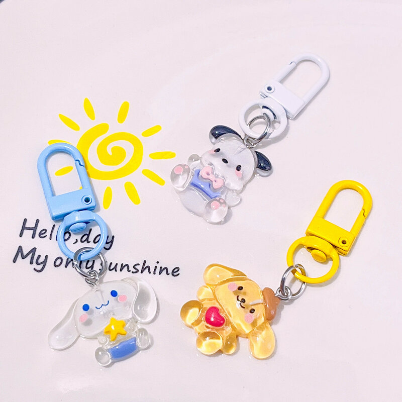 Sanrio Kawaii тонкий брелок для ключей Kuromi почтовый Кот мимелоди Коричный весь корпус мультфильм DIY сумка кулон оптовая продажа