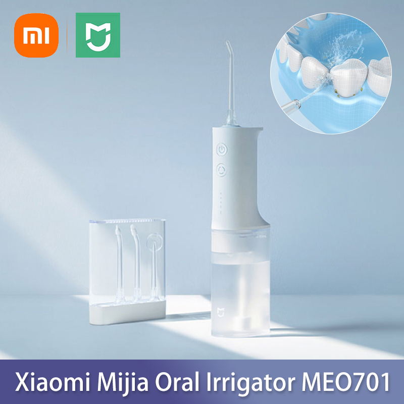 Xiaomi-Mijia Irrigador Oral, Irrigador Dental, MEO701, Portátil, Dentes Ultrassônicos, Lavador De Água, Limpador De Dentes, Original
