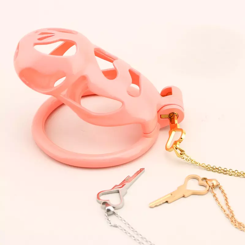 Heart-Shaped Chastity Key Necklace for All Cages - Integrated Locks, Key Holder, Sex Toys, Adult Games, Gifts Cage Key