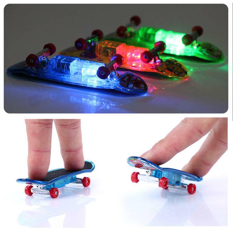 Mini Finger Skateboard Kit para Crianças, Mini Brinquedo, Conjunto de Skate para Escola, Camping, Escola e Casa