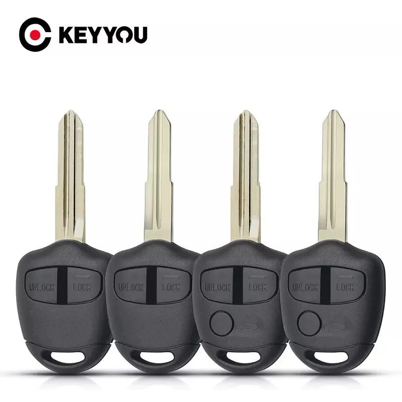 KEYYOU For Mitsubishi Outlander Grandis Pajero Lancer Car fob New Remote Key Shell Case 2/3 Buttons