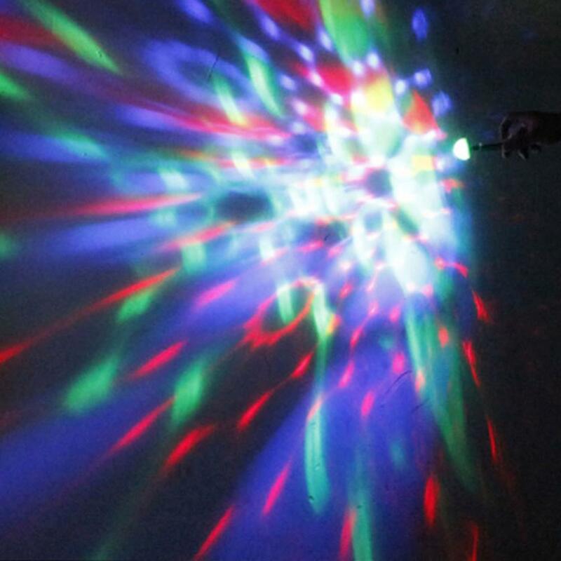 ควบคุมเสียง USB Mini LED Stage DJ Party Ball RGB หลายสีรถบรรยากาศปาร์ตี้บาร์การตกแต่งคริสต์มาสแสง