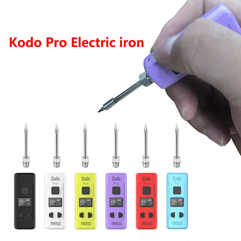 Kodo Pro-batería recargable inalámbrica de hierro, herramienta de soldadura de hilo, voltaje ajustable de 900mAh, 5 unidades por lote