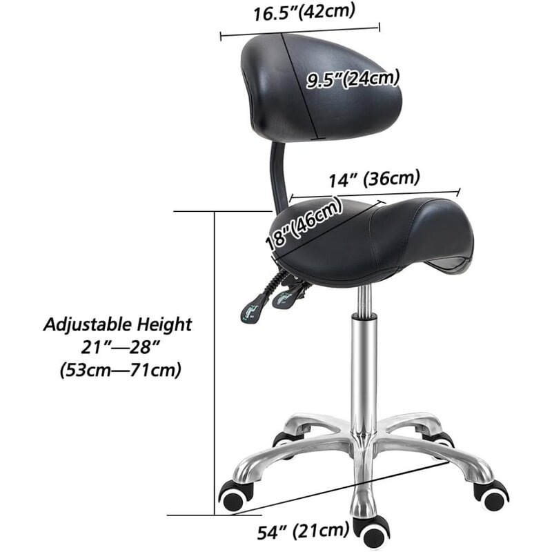 Kursi bangku gaya ergonomis, gratis pengiriman kursi pelana dengan dukungan punggung ruang tamu furnitur rumah