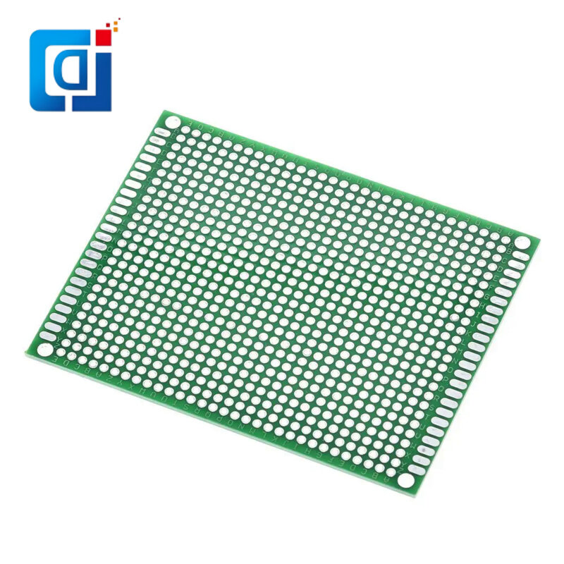 JCD 7x9cm papan PCB prototipe 7*9cm lapisan ganda panel/lapis PCB Universal papan PCB sisi ganda 2.54MM hijau