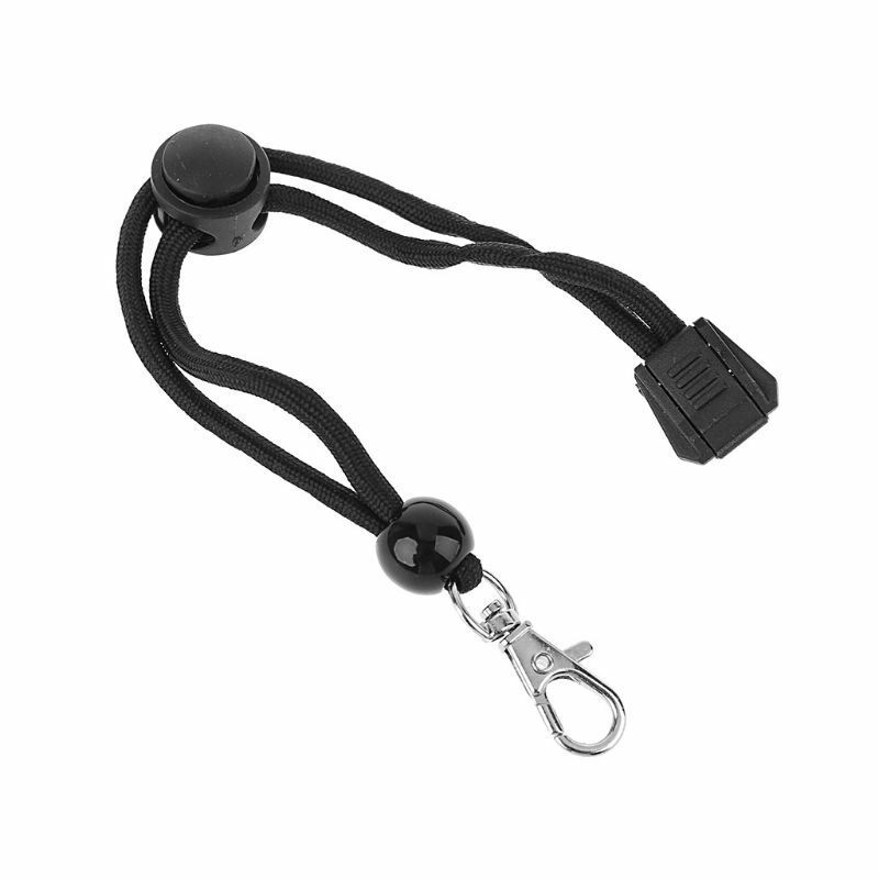 Correias ajustáveis ​​pretas paracord anti-perda para câmera tocha alças lanterna tática cordão estilingue dispositivos