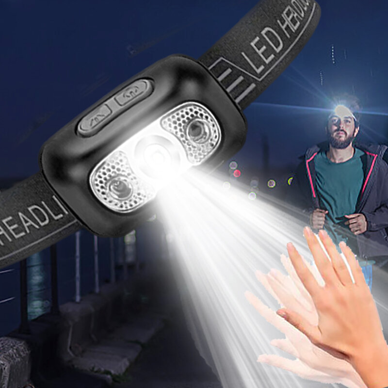 Mini LED Sensor Scheinwerfer Körper Motion Sensor Scheinwerfer Built-in Batterie USB Aufladbare Im Freien Wasserdichte Camping Taschenlampe Lichter