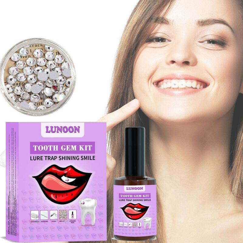 DIY Tooth Gem Kit Super Viscose Water Diamond Crystal Jewelry Tooth Decoration Teeth Easy Remove Install Tooth Jewelry Kit