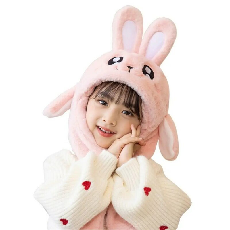 หมวกหูกระต่ายขยับได้สำหรับใส่กลางแจ้ง, หมวกหูกระต่ายน่ารักแปลกใหม่สำหรับฤดูหนาว