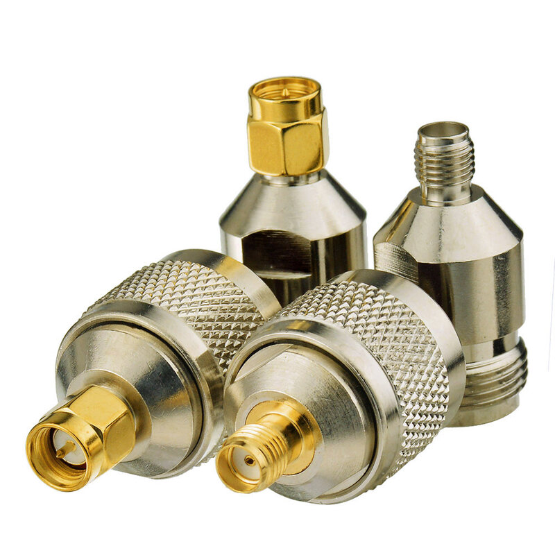Superbat 4pcs/kit SMA-N Adapter Kit SMA to N 4 Type SMA Female/Male to N Jack/Plug Nickel & Gold Plated Low Price