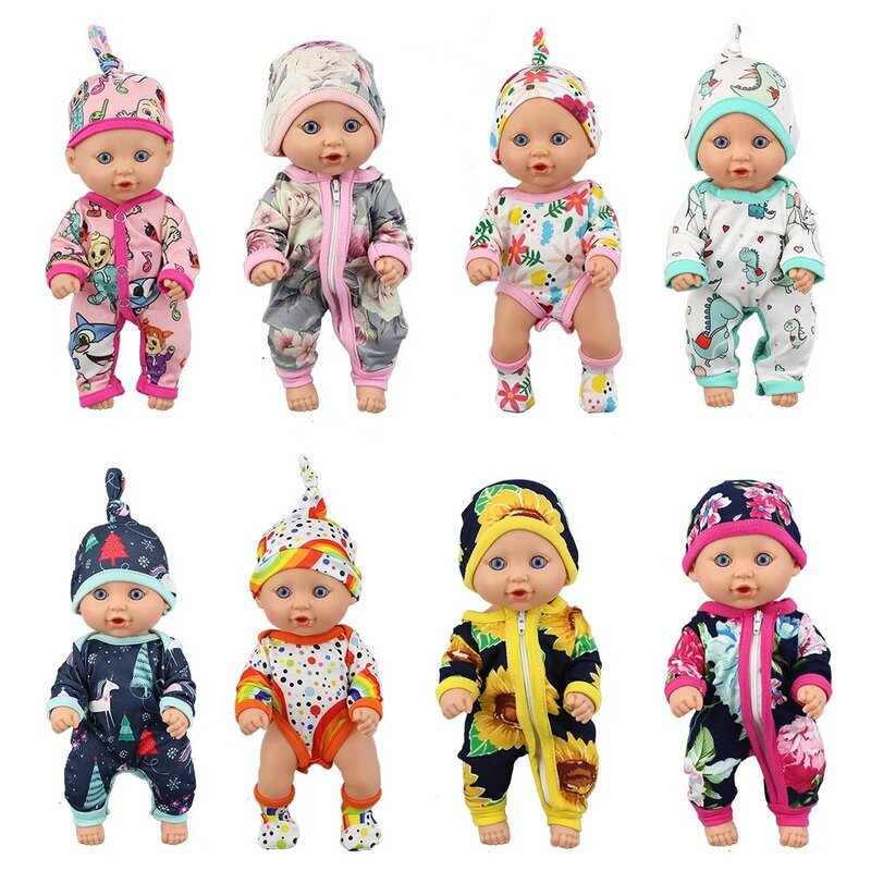 Новый комбинезон, наряд для кукол 10-12 дюймов, кукла-младенец 25-30 см, Одежда для кукол-младенцев