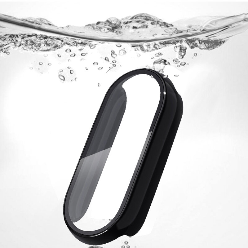 Case cover+glass For Xiaomi Mi Band 8 7 6 Accessories Case+Film Full Coverage Protective Cover Miband 7 6 5 4 3 screen protector