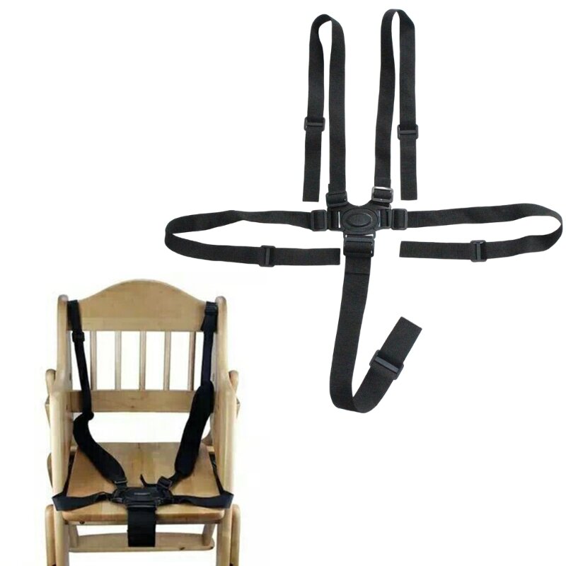Arnés de seguridad Universal para niños, accesorio de 5 puntos para cochecito, silla alta, cochecito