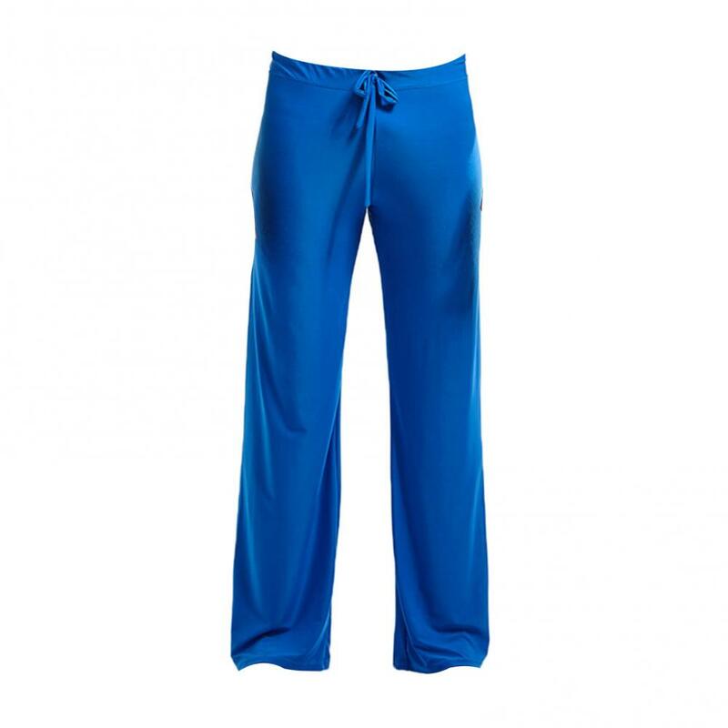 Męskie spodnie do jogi Niska talia Sznurek Proste luźne spodnie od piżamy Cienkie sportowe wygodne męskie spodnie sportowe z elastyczną talią