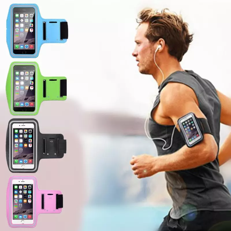 สายรัดแขนโทรศัพท์มือถือขนาด5-7นิ้วที่ใส่สมาร์ทโฟนกีฬากลางแจ้งสำหรับยิมวิ่งกระเป๋าสายรัดแขนสำหรับ Samsung สำหรับใส่ iPhone