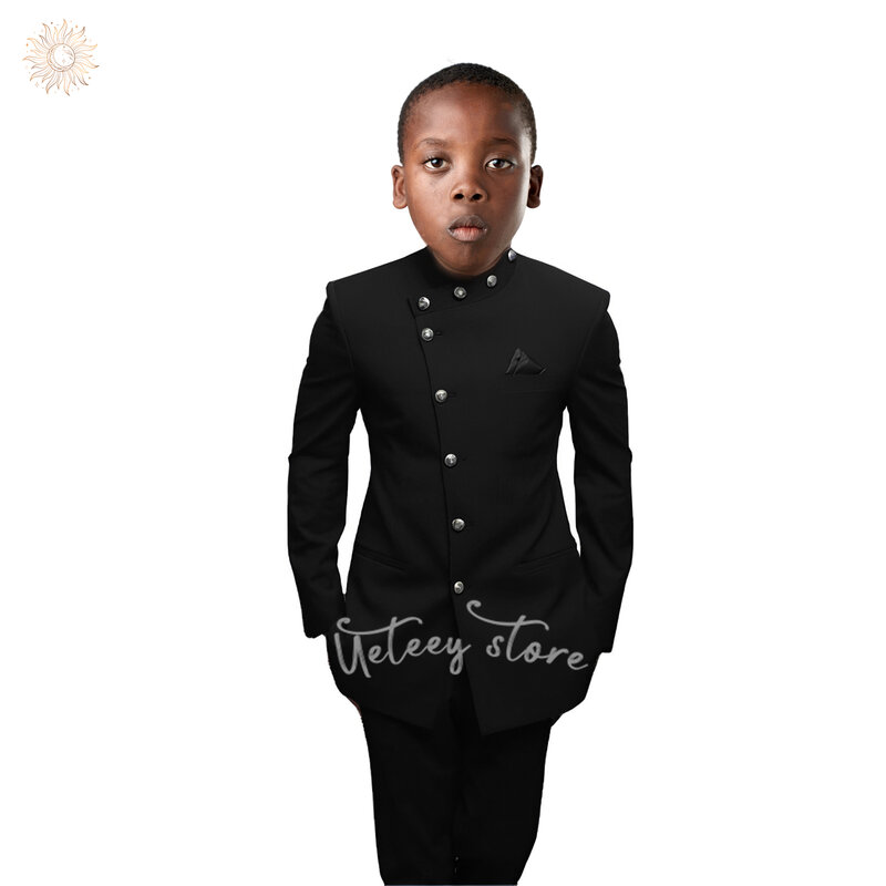 Ragazzi abiti Slim Fit Toddler Tuxedo Suit Set per ragazzi adolescenti vestito da comunione vestiti bambini fede nuziale vestito da porta